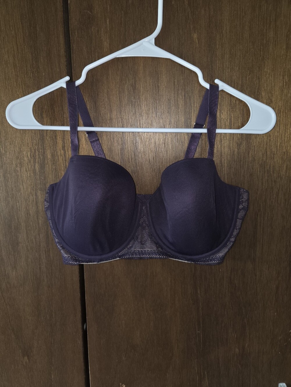 Thirdlove Plum Graphic Lace Demi Bra 36E